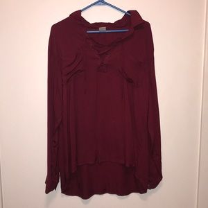 Red blouse
